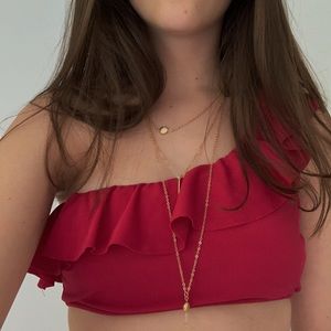 🍒red cherry zara bathing suite set🍒